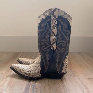 Old Gringo Snakeskin Cowboy Boots 7.5